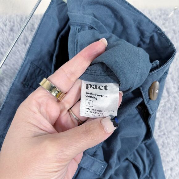 Pact Women's Cropped Pants in Blue - Picture 10 of 13